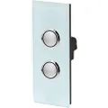 Clipsal Saturn Series 4000 2 Gang Architrave Switch with LED, Ocean Mist