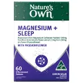 Nature's Own Magnesium + Sleep Tablets 60 - With Passionflower - Traditionally used to Relieve Sleeplessness due to stress & Restlessness - Effervescent, Lemon Balm Flavour