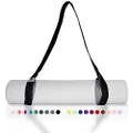Tumaz Yoga Mat Carrier Sling, Carrying Strap of Poly Cotton - Thick, Durable, and Comfy, Also for Stretching (64 and 85 inch, Many Lovely Colors) (MAT NOT Included)