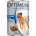 OPTIMUM DOG Chicken and Rice Wet Dog Food, Adult, 400g Can (Pack of 24)
