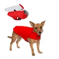 Furhaven Pet Apparel for Dogs and Puppies - Water-Repellent Reversible Reflective Puffer Jacket Vest Dog Coat, Washable, Red, Small
