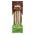Wag Large Beef Cheek Sticks, 4 Pack, Natural Long Lasting Dog Treat, Perfect Boredom Busters Chew