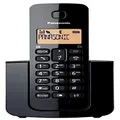 Panasonic Digital Cordless Phone With Single Handset, Black (KX-TGB110ALB)