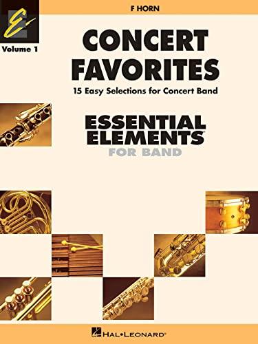 Hal Leonard Concert Favorites F Horn Volume 1 Book