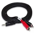 Hosa CMR-206 3.5 mm TRS to Dual RCA Stereo Breakout Cable, 6 Feet