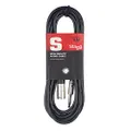 Stagg 20ft. Deluxe Audio Cable - XLR Male/Mono Phone Plug