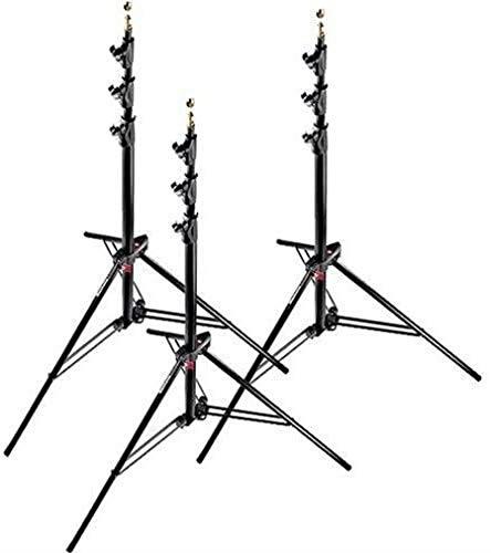 Manfrotto Light Stand,Compact 1004 Master Light Stand - 3 Pack, Black (1004BAC-3)