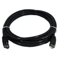 8Ware Cat 6a UTP RJ45 Male to Male Snagless Ethernet Cable, 50 cm Length, Black