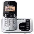 Panasonic DECT Digital Cordless Phone with Answering Machine and 1 Handset (KX-TGC220ALS) Silver & Black