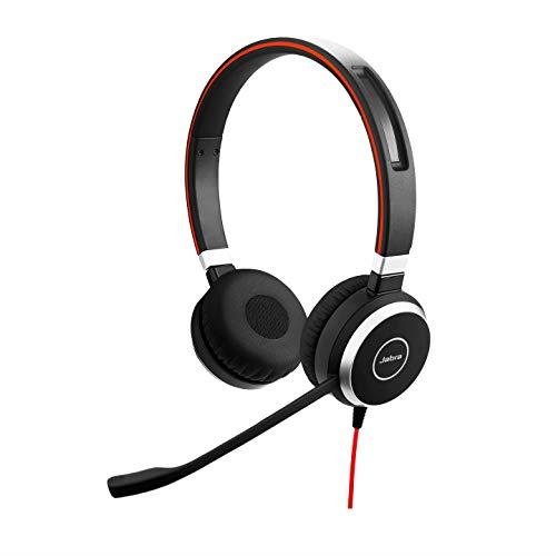 Jabra Evolve 40 USB-C UC Stereo Wired On-Ear Headset, Black