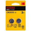 Kodak Max 3V Lithium CR2032 Battery Twin Pack