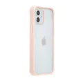 Amazon Basics iPhone Case for iPhone 12 Mini with Anti-Germ Protection, TPU and PC - Light Pink