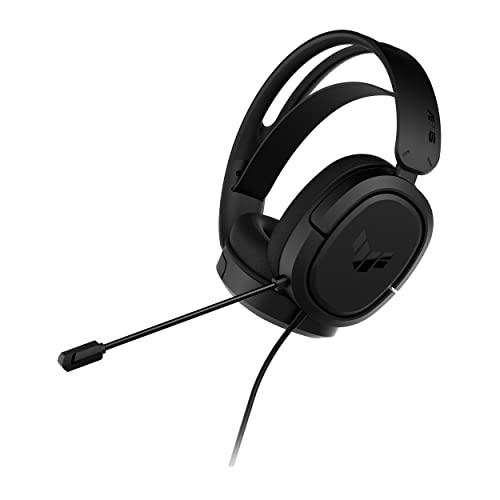 ASUS TUF Gaming H1 Wired Headset (Discord Certified Mic, 7.1 Surround Sound, 40mm Drivers, 3.5mm, Lightweight, for PC, Switch, PS4, PS5, Xbox One, Xbox Series X | S, and Mobile Devices)- Black