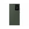 Samsung Galaxy S23 Ultra Smart Clear View Wallet Cover, Khaki