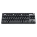 Logitech Signature K855 Wireless Mechanical TKL Keyboard, TTC Red Linear Switches, Bluetooth, Multi-Device, Aluminum Top Case, Compatible with Mac/PC - Graphite