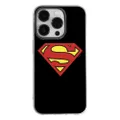 ERT Group Superman 002 Licensed TPU Phone Case for iPhone 14 Pro, Black