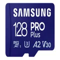 SAMSUNG PRO Plus 128GB microSD Memory Card + Adapter, Up to 180 MB/s, Full HD & 4K UHD, UHS-I, C10, U3, V30, A2 for Android Phones, Tablets, GoPRO, DJI Drone