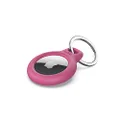Belkin AirTag Case with Key Ring, Secure Holder Protective Cover for Air Tag with Scratch Resistance Accessory - Pink