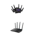 ASUS ROG Rapture GT-AX11000 Pro Tri-Band WiFi 6 Extendable Gaming Router & RT-AX1800S Dual Band WiFi 6 (802.11ax) Router