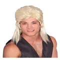 Rubie's Mens Humor Blond Mullet Shoulder Length Wig, Blonde, One Size Party Supplies, Blonde, One Size UK