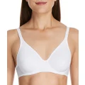 Berlei Women's Underwear Microfibre Sweatergirl Non-Padded Bra, White, 12DD