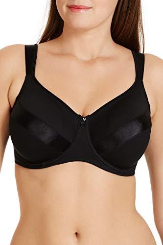 Berlei Women's Underwear Microfibre Minimising Bra, Black, 14E