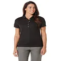 Callaway Women's Short Sleeve Ottoman Performance Golf Polo with Sun Protection (Size Small-3x Black