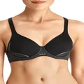 Berlei Womens Underwear Microfibre Electrify Contour SF2 Sports-bras, Black Mesh, 34DD US