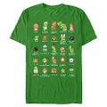 Nintendo Men's Pixel Cast T-Shirt, Kelly, Medium