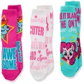 Hasbro Girls Little Pony 3 Pack Crew Socks, assorted, 6-8.5