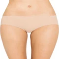 Calvin Klein Women's Invisibles Hipster, Beige, X-Small