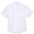 VAN HEUSEN mens Classic Relaxed Fit Shirt Vertical Stripe White 48cm Collar x LG Sleeve