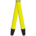 Buckle-Down Premium Guitar Strap, Neon Yellow, 29 to 54 Inch Length, 2 Inch Wide