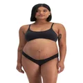 Bonds Women's Cotton Blend Maternity Bikini Brief, Black, 16REG