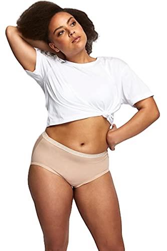 Bonds Women's Cottontails Full Brief Underwear, Natural (3 Pack), 14 UK