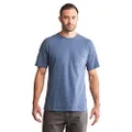Timberland PRO Men's Base Plate Blended Short-Sleeve T-Shirt, Vintage Indigo, L