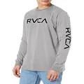 RVCA Men's Graphic Long Sleeve Crew Neck Tee Shirt, Big Rvca L/S/Athletic, Large