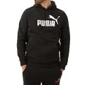 PUMA Men's Essential Big Logo Hoodie FL, Black, XXL