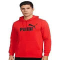 PUMA Men's Essential Big Logo Hoodie FL, High Risk Red, XL