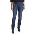 JAG Women's Paley Mid Rise Bootcut Pull-on Jeans, Anchor Blue, 20