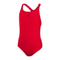 Speedo Girls' Essential Endurance + Medalist Swimsuit, Red, Size 15-16