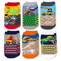 Jefferies Socks boys Dinosaur Construction Crew Socks 6 Pack, Multi, 12-24 Months
