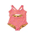 Maaji Girl's Aster Persimmon One Piece Swimsuit, Pink, Size 6