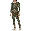 Hatley Union Suit Pajama Set, Camooseflage, L