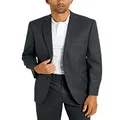Van Heusen Men's Regular Fit Suit Separates, Medium Grey, 40W x 30L