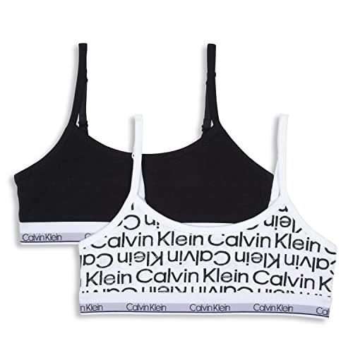 Calvin Klein Girls Modern Cotton Bralette 2PK Sketch Logo 7-8