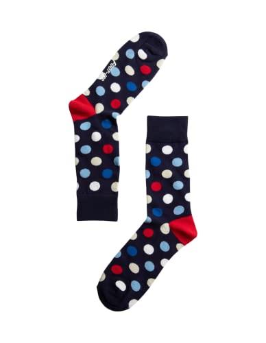 FOOT-IES Unisex Classic Socks, Navy/Red, Medium-Large US