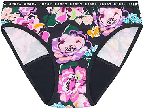 Bonds Women's Underwear Bloody Comfy Period Undies Bikini Brief Moderate, Print F5C, 10