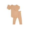 Bonds Baby Pointelle Long Sleeve Bodysuit And Legging Set, Spiced Honey, 0 (6-12 Months)
