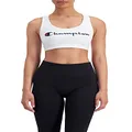 Champion Women's The Authentic Sports Bra, White, Large